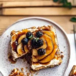 Peach Thyme Tart Freshly Baked