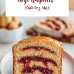 Peanut Butter & Jelly Banana Bread Freshly Baked