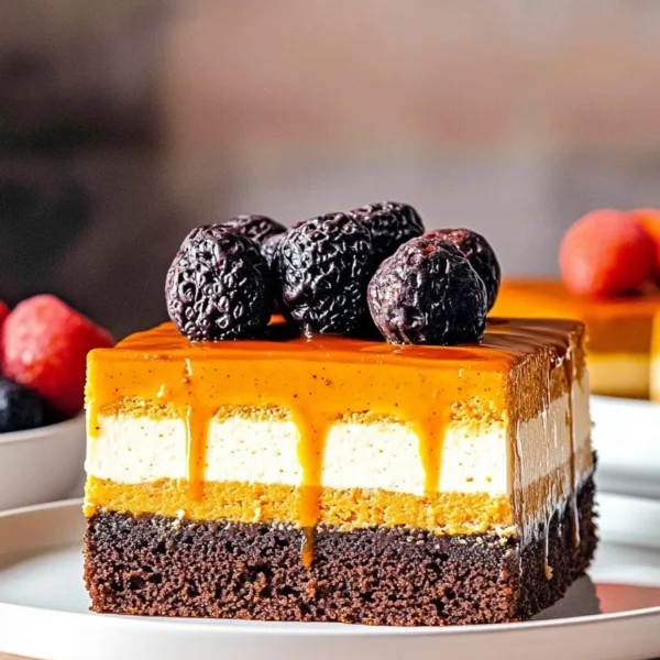 Pumpkin Brownies – Fudgy Brownie with Pumpkin Layer