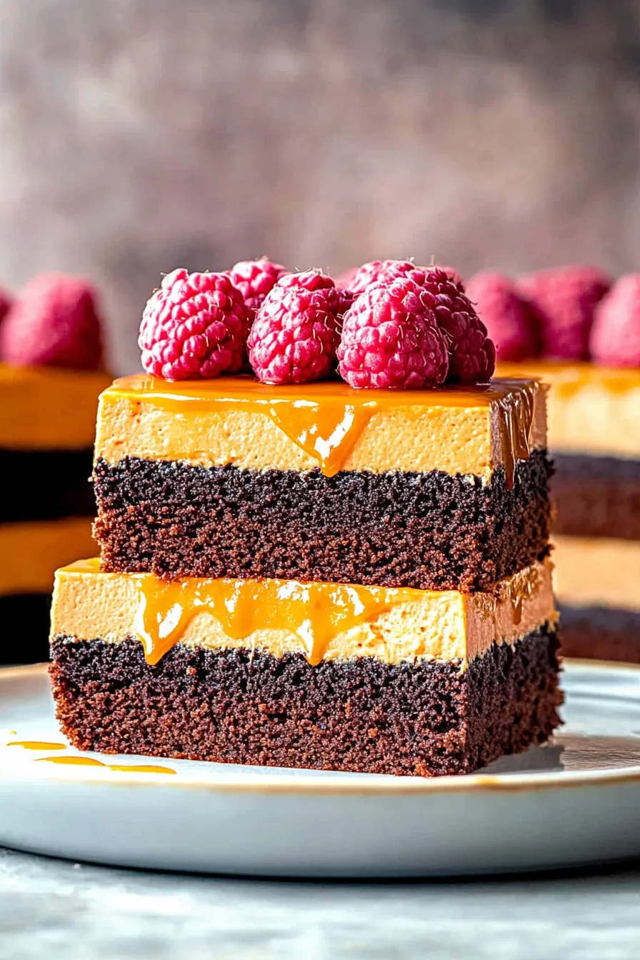 Pumpkin Brownies – Fudgy Brownie with a Layer of Pumpkin Pie