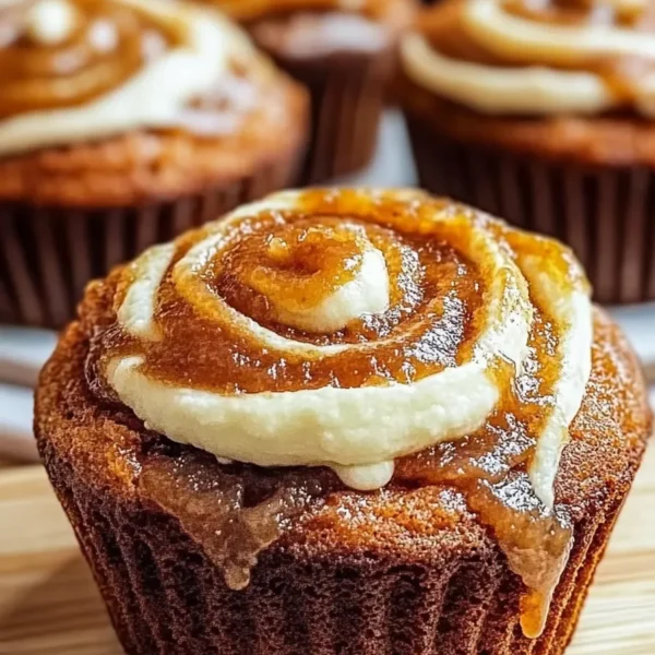 Pumpkin Swirl Muffins Freshly Baked