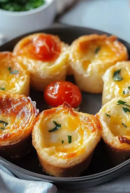 Quick Mini Frittata Muffins on a plate with fresh herbs