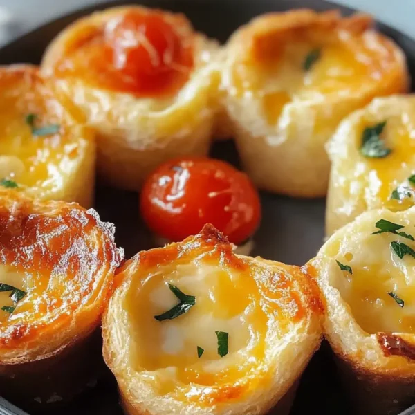 Quick Mini Frittata Muffins on a plate with fresh herbs