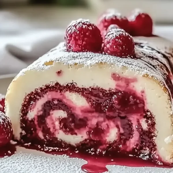 Raspberry Swirl Christmas Roll - A Festive Dessert Delight
