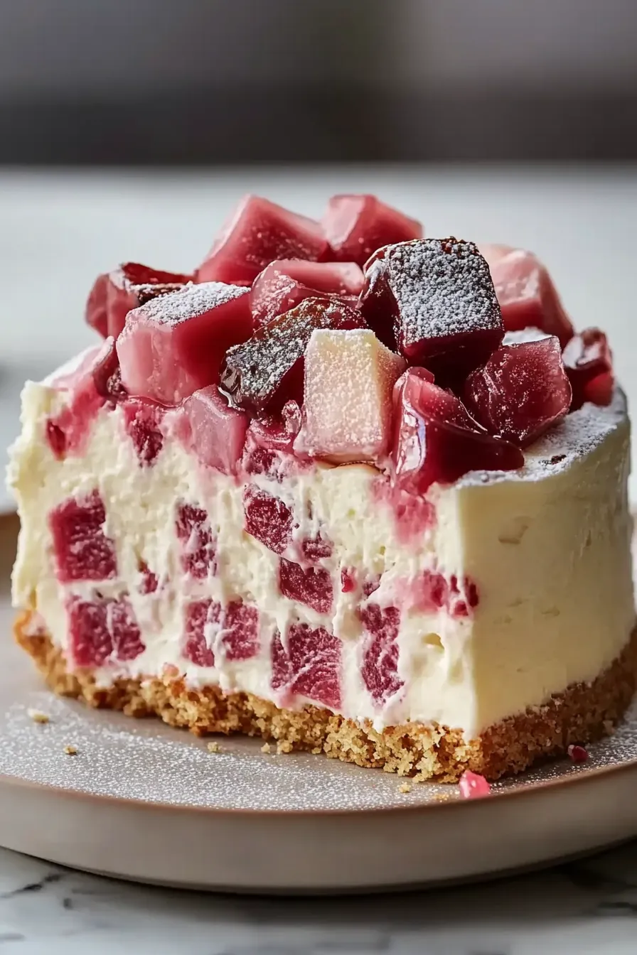 Rhubarb Cheesecake Recipe