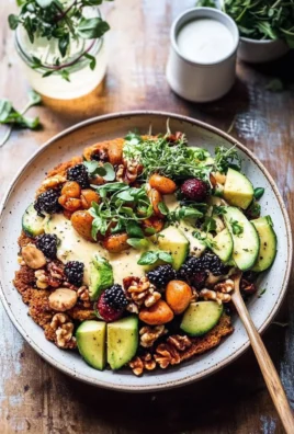 Roasted Cauliflower Salad with Creamy Honey Mustard Vinaigrette