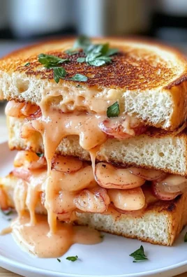 Delicious Shrimp Grilled Gourmet Cheese Bliss