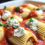 Delicious Seafood Stuffed Shells Ready to Serve