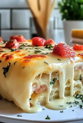 Shrimp & Crab Alfredo Lasagna Roll-Ups Plated Delightfully