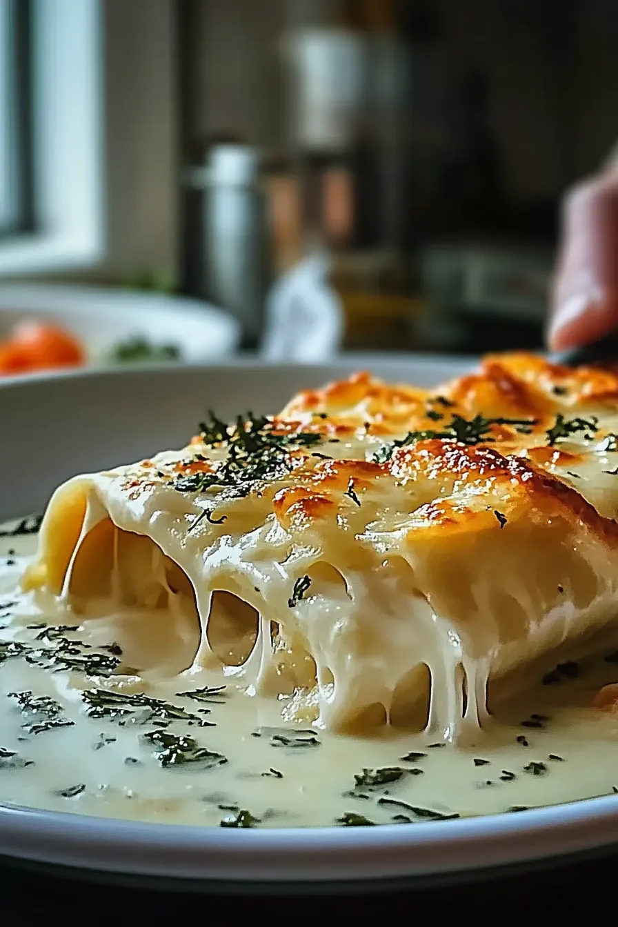 Shrimp & Crab Alfredo Lasagna Roll-Ups You’ll Crave