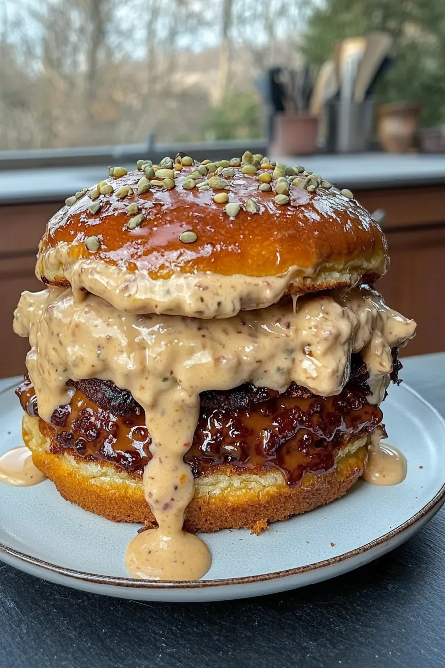 Smoked Cheddar Jalapeño Burgers with Crispy Bacon Burger Sauce