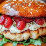 Delicious Spicy Chipotle Chicken Burger Ready to Eat