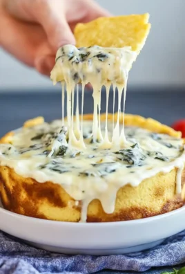 Delicious Spinach Artichoke Dip in a Warm Bowl