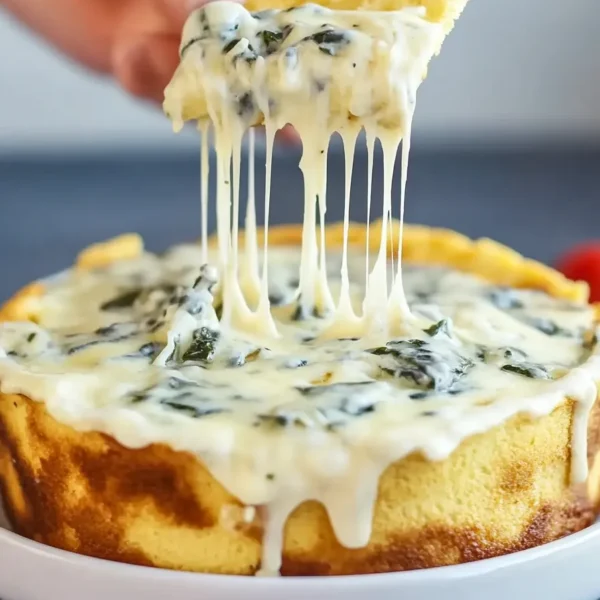 Delicious Spinach Artichoke Dip in a Warm Bowl