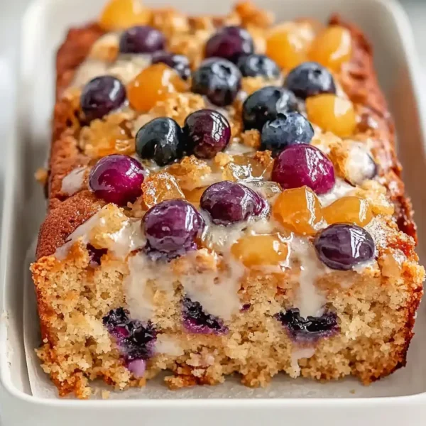 Tasty Huckleberry Banana Bread Fresh Out of the Oven