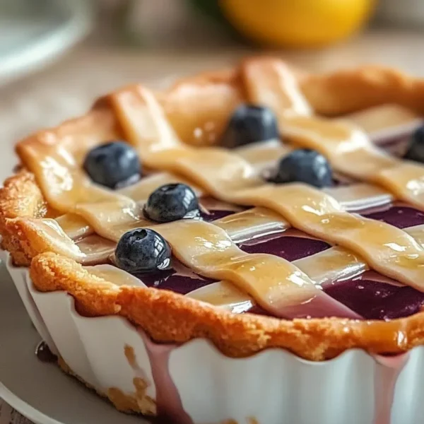 Homemade Traditional Apple Huckleberry Pie Slice