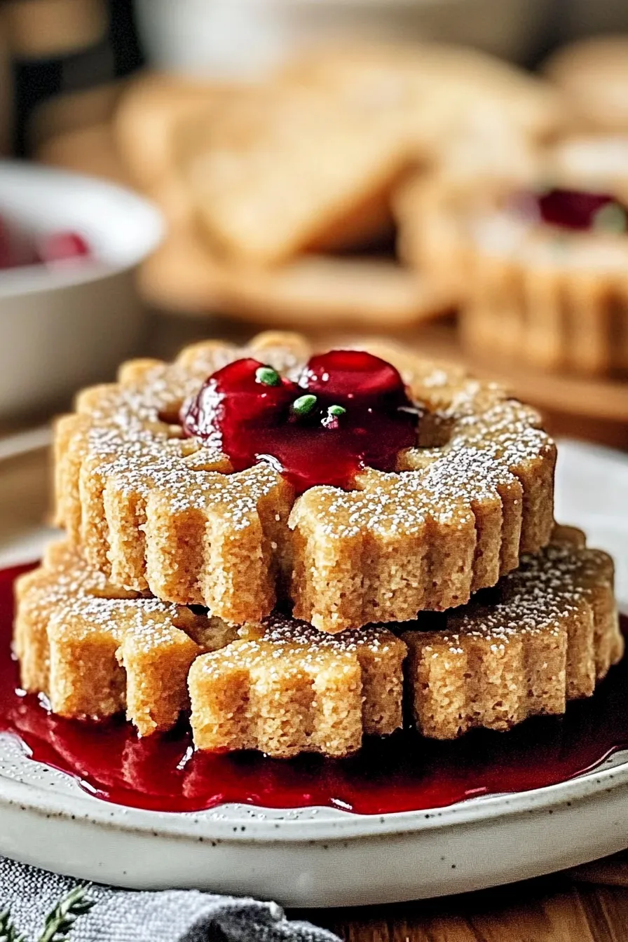 Traditional Austrian Linzer Cookies