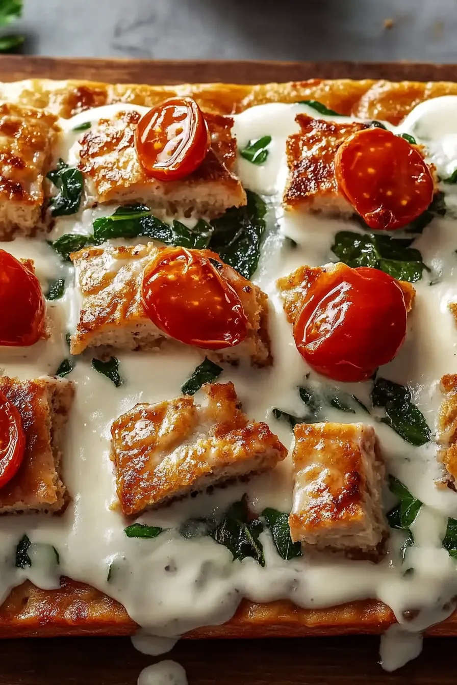 Tzatziki Chicken & Veggie Naan Pizza Recipe