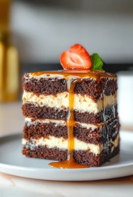 Vietnamese Coffee Brownies with Condensed Milk Swirl in a Pan