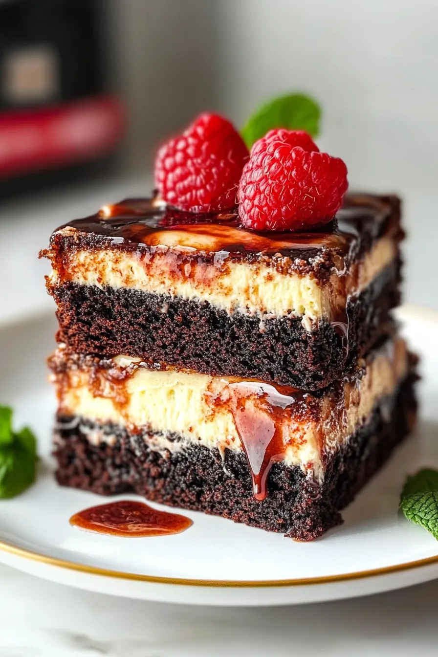 Vietnamese Coffee Brownies with Condensed Milk Swirl