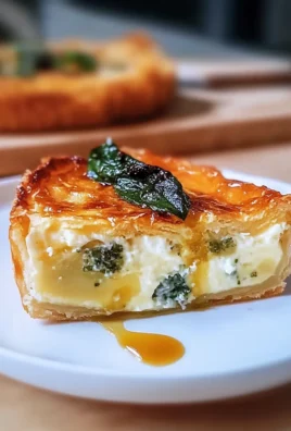 10-Minute Spinach and Feta Stuffed Phyllo Tart on Plate