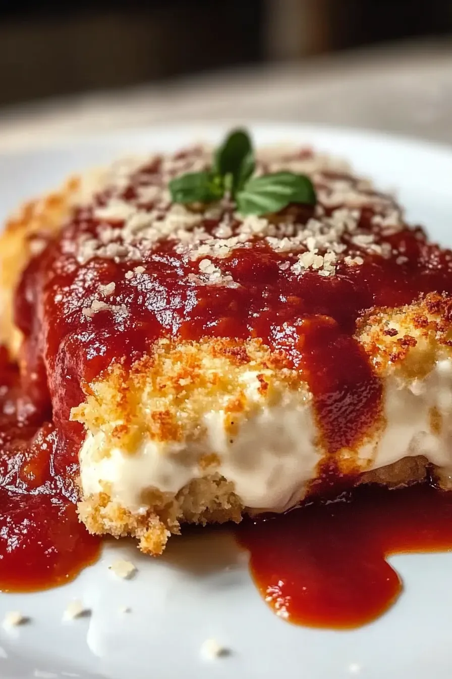 40-Minute Baked Chicken Parmesan: Irresistibly Crispy & Cheesy