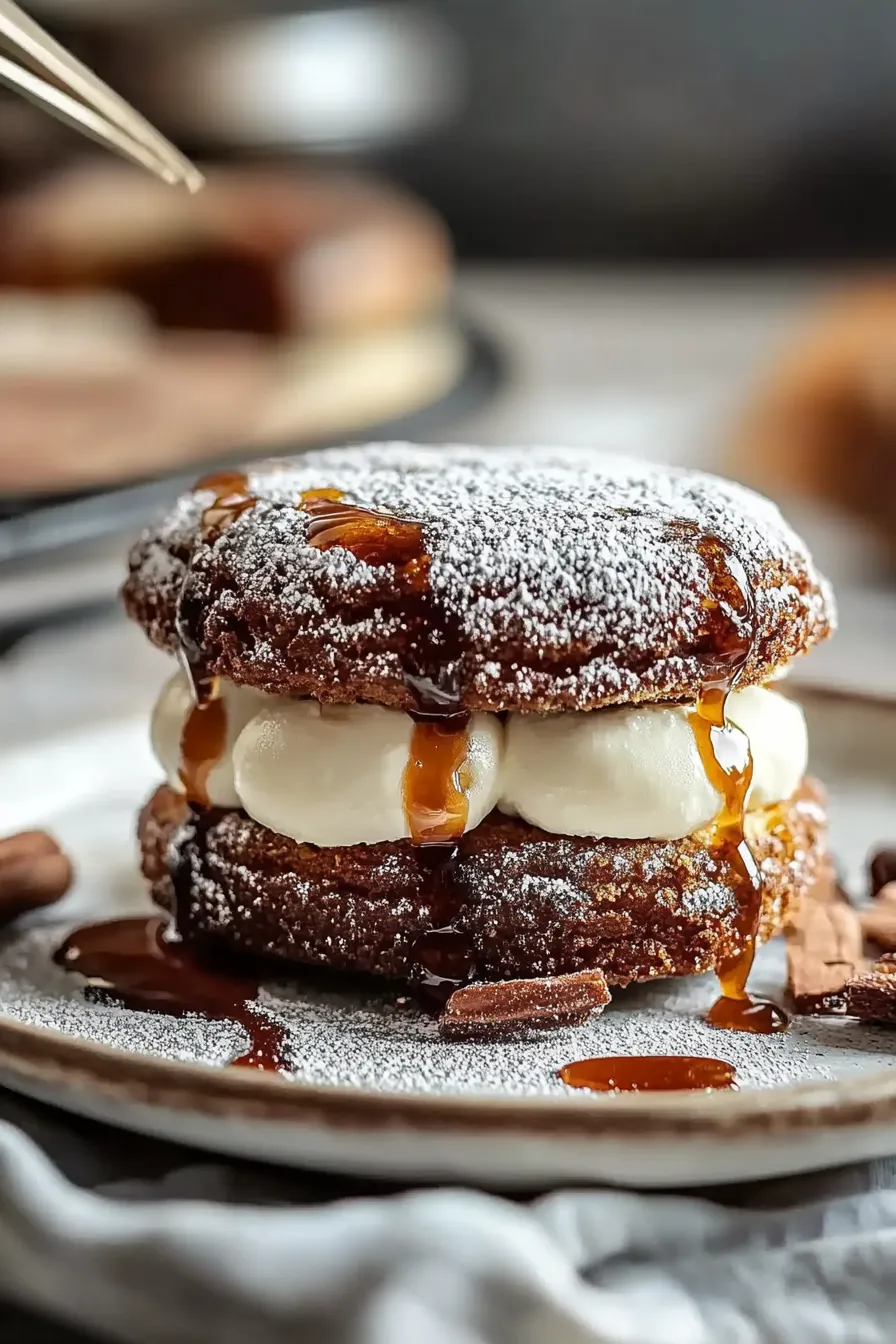 Apple Cider Whoopie Pie Cookies with Caramel
