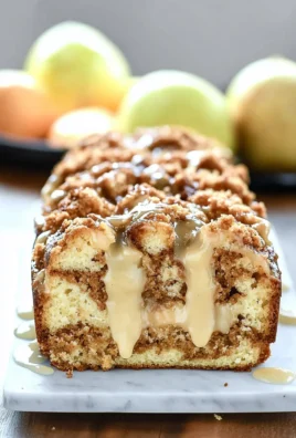 Apple Crisp Cheesecake Bread Close-Up