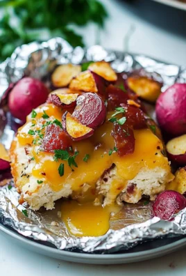 Bacon Ranch Chicken Foil Packets Ready to Serve