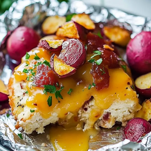 Bacon Ranch Chicken Foil Packets Ready to Serve