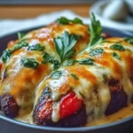 Delicious Baked Stuffed Peppers Ready to Serve