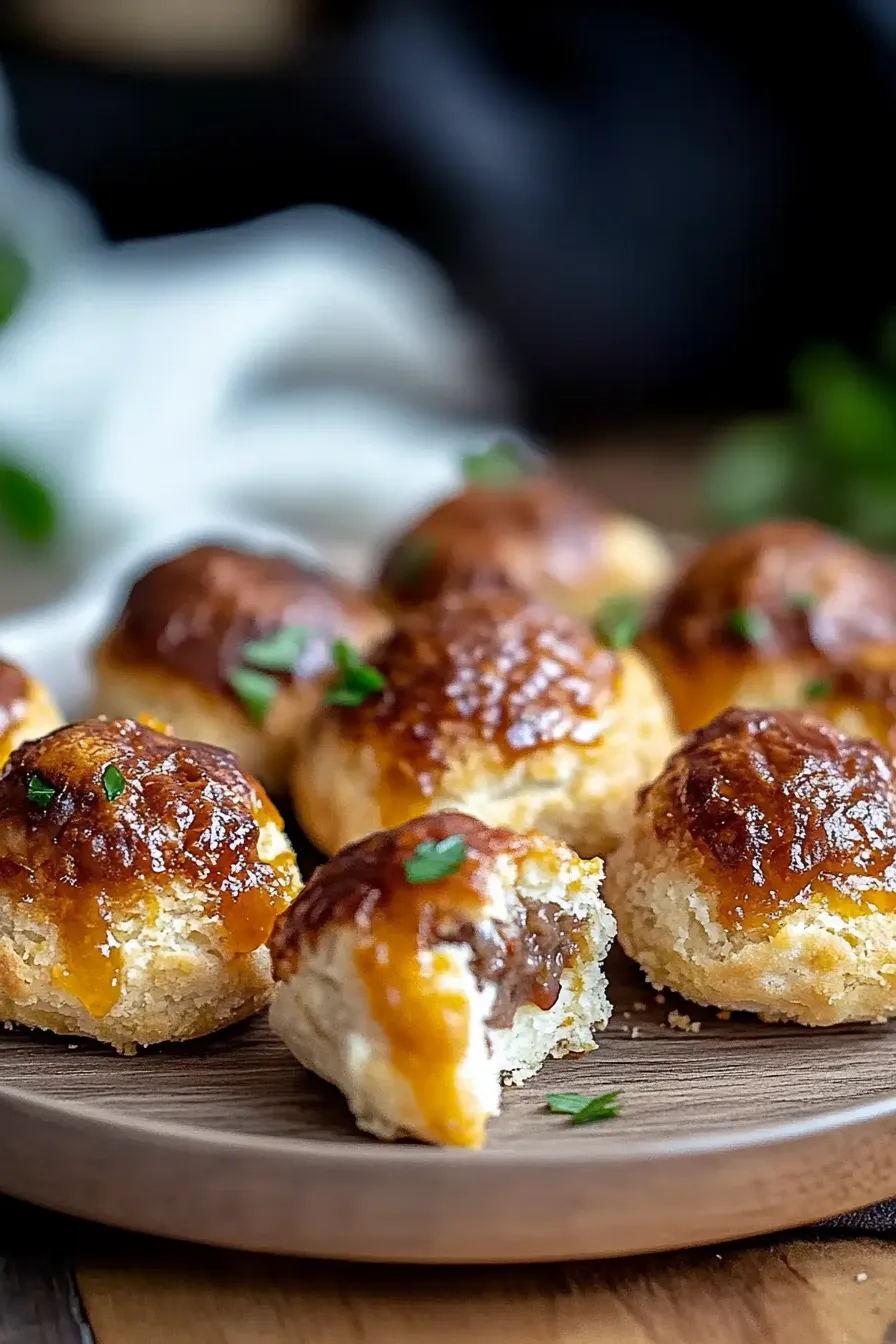 Cheesy Sausage Biscuit Bites