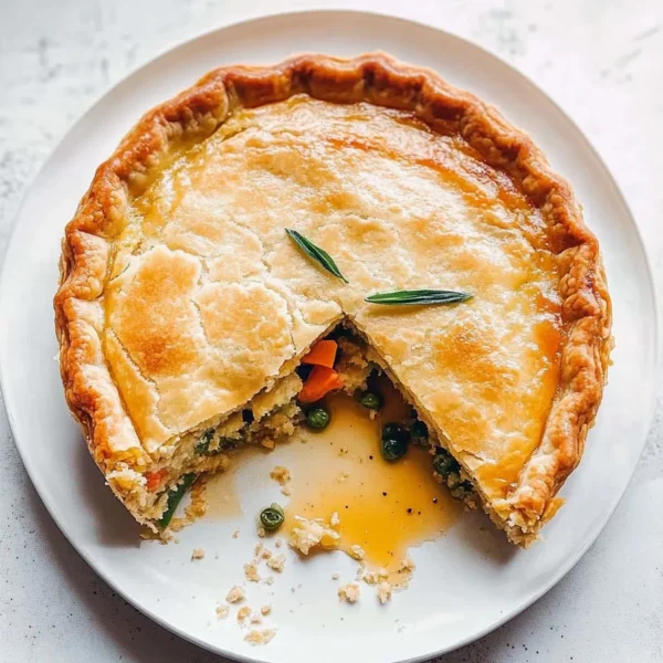 Delicious Chicken Pot Pie Fresh Out of the Oven