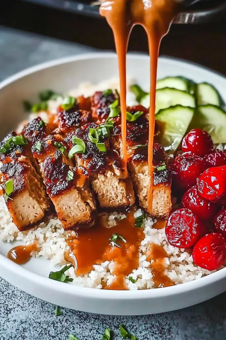 Chili Chicken Bowl with Coconut Lime Drizzle