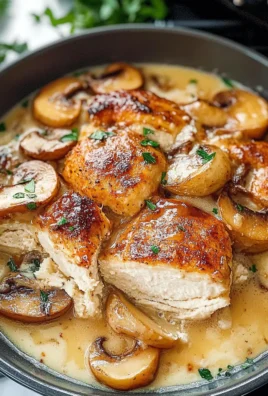 Plate of Creamy Crock Pot Chicken Marsala