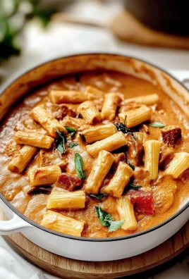 Creamy Tuscan Chicken Pasta in a Bowl