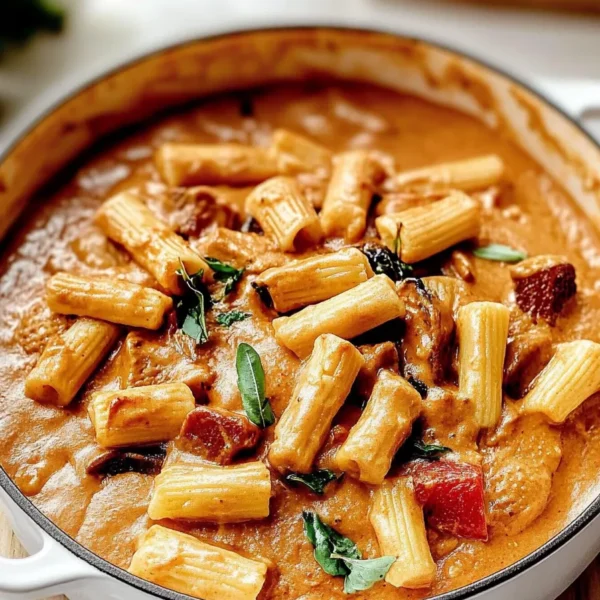 Creamy Tuscan Chicken Pasta in a Bowl