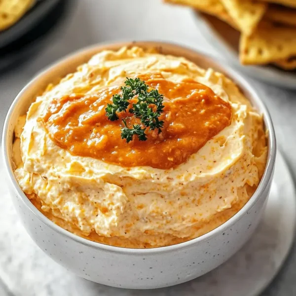 Crock Pot Buffalo Chicken Dip Served with Crackers
