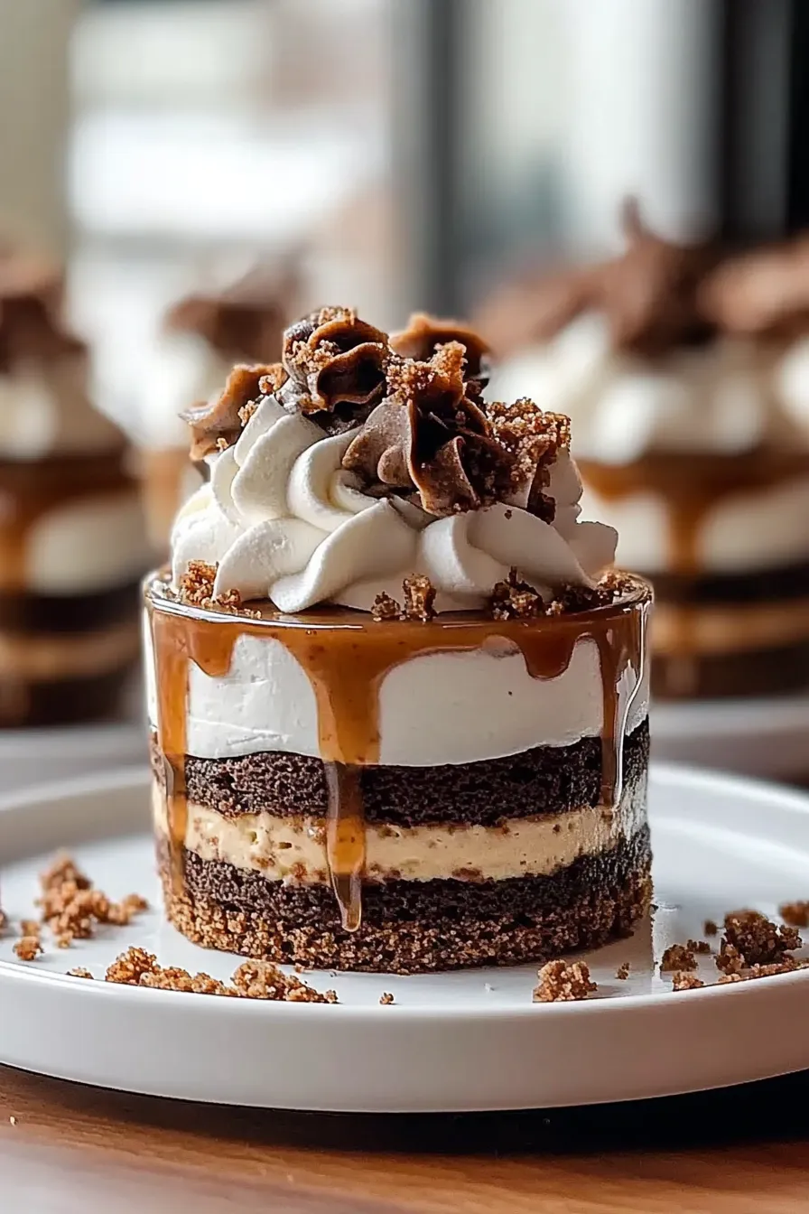 Decadent Toffee Walnut Cheesecake Cups