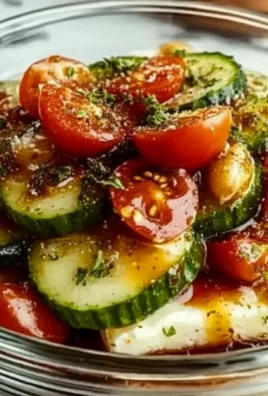 Delicious Easy Marinated Cucumber, Onion, and Tomato Salad