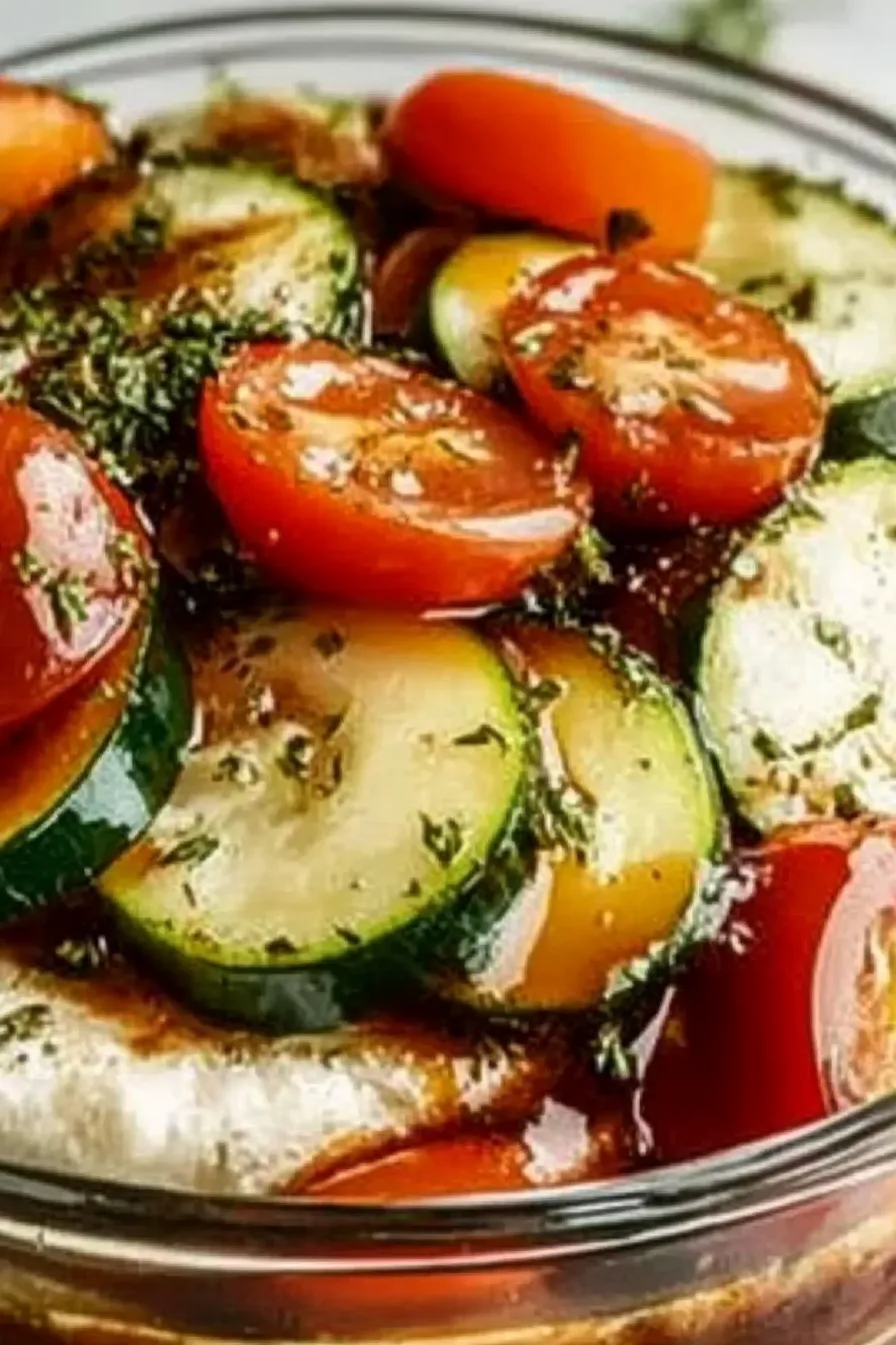 Easy Marinated Cucumber, Onion, and Tomato Recipe