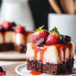 Delicious Easy Strawberry Cheesecake Brownies
