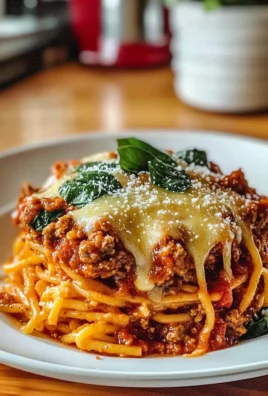 Garlic Butter Spaghetti with Cheesy Italian Sausage and Spinach Plate