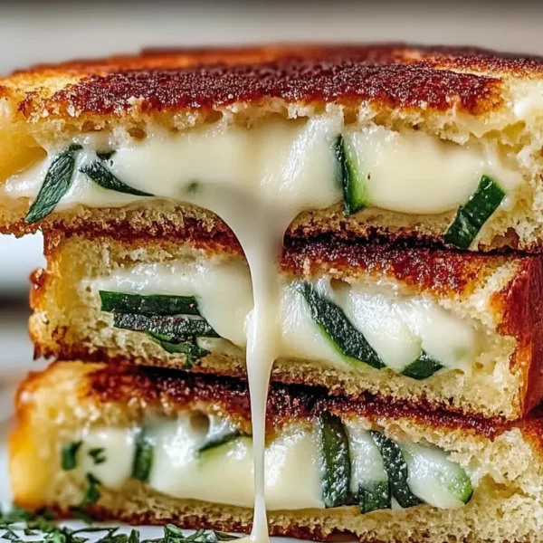 Garlic Butter Zucchini Grilled Cheese Sandwich