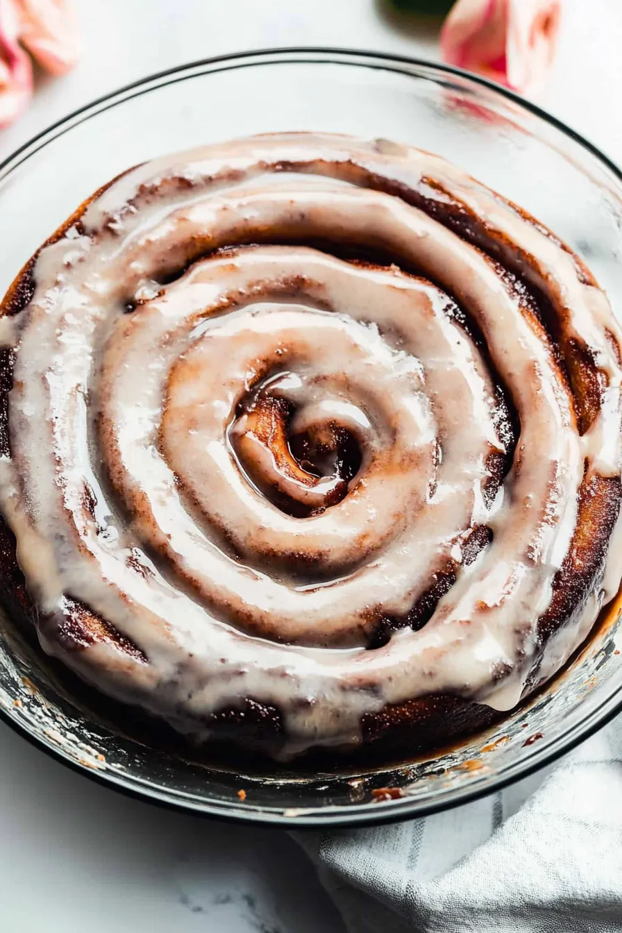 Giant Cinnamon Roll Cake