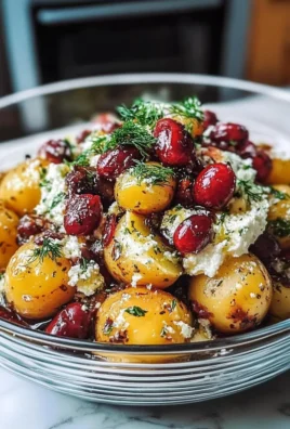 Greek Potato Salad in a Bowl Ready to Serve