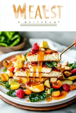 Crisp Green Tossed Salad on a Wooden Table