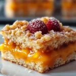 Heavenly Summer Peach Bars on a Rustic Plate