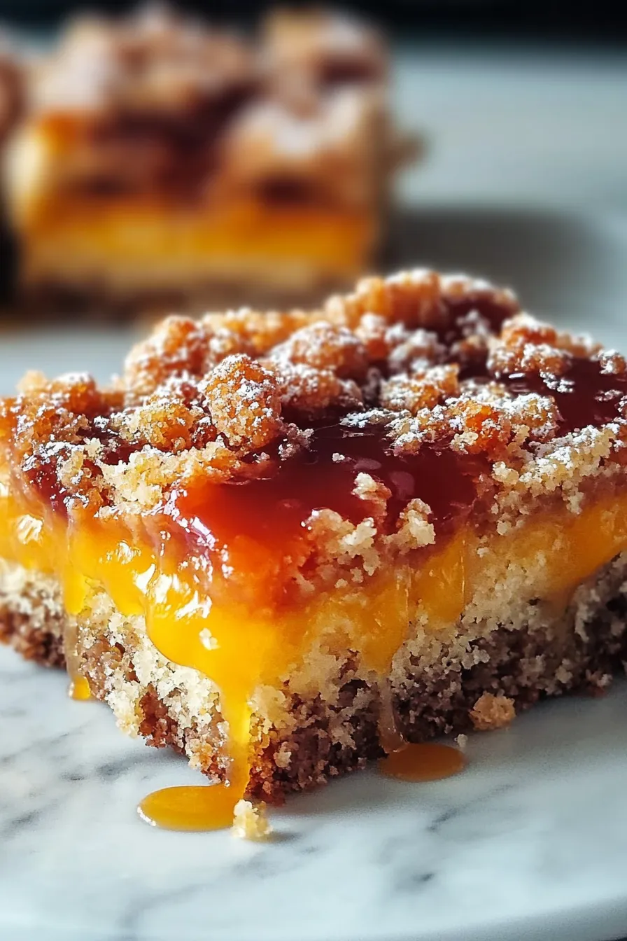Heavenly Summer Peach Bars