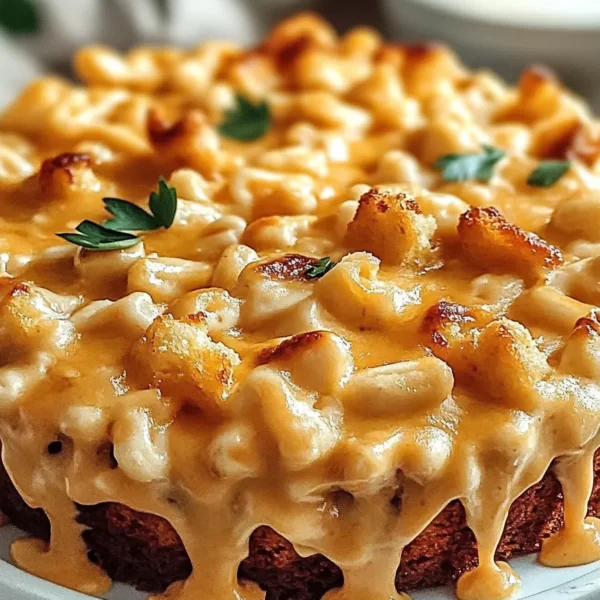 Irresistible Buffalo Chicken Mac and Cheese Served in Bowl
